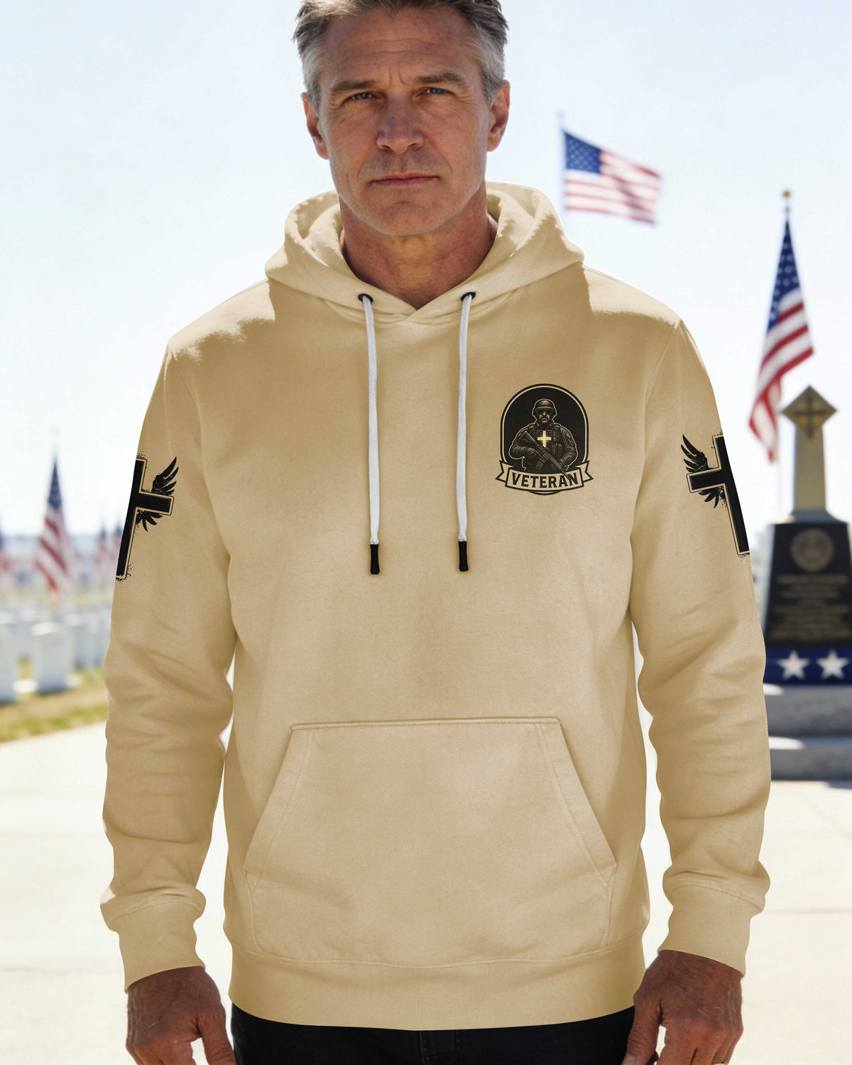 God Took The Strongest Americans All Over Print Hoodie