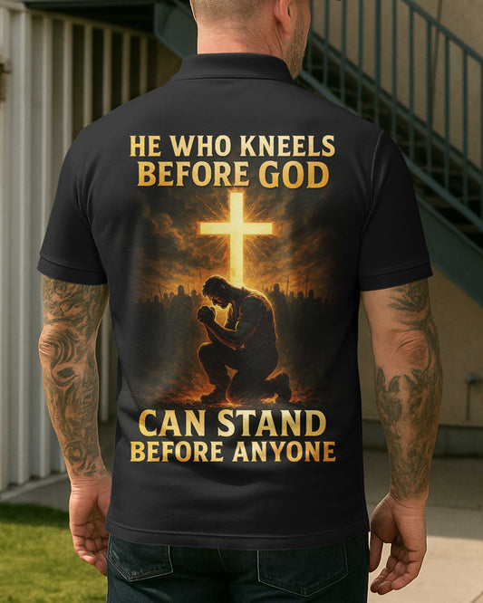He Who Kneels Before God All Over Print Polo T-Shirt