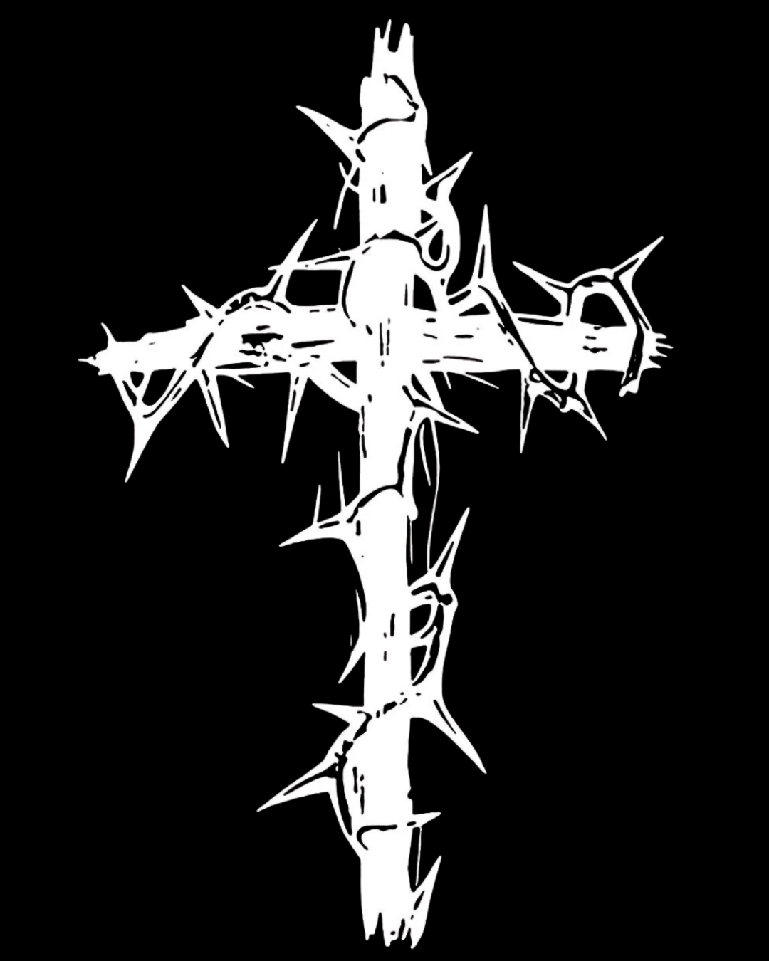 Cross Print Drop Shoulder Tee – Christian Streetwear Pullover