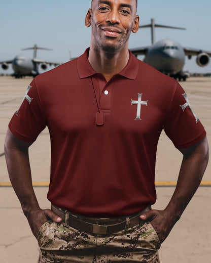 Trained By The Corps Redeemed By The Cross Polo