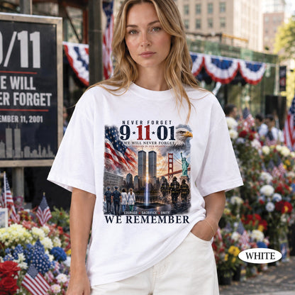 9/11 25th Anniversary Shirt, Never Forget September 11 Shirt