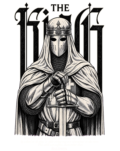 Baldwin IV “The Leper King” Vintage Unisex T-Shirt | Crusader King of Jerusalem Tee