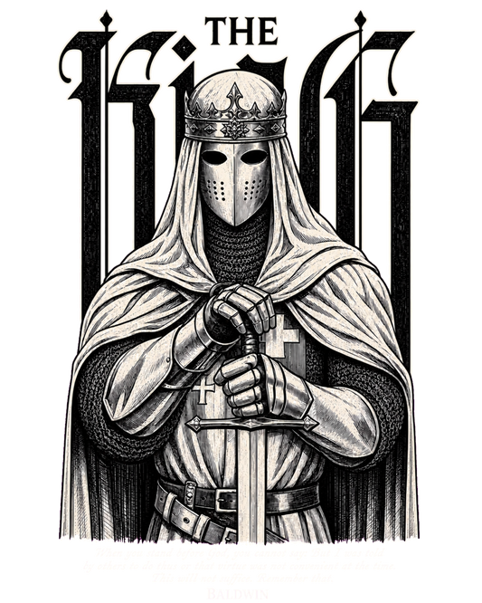 Baldwin IV “The Leper King” Vintage Unisex T-Shirt | Crusader King of Jerusalem Tee