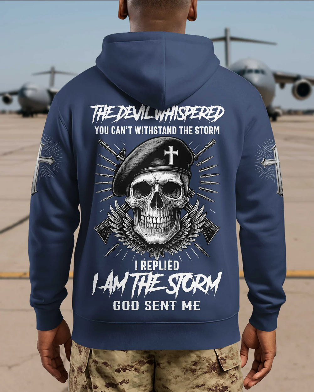 The Devil Whispered You Can't Withstand The Storm Hoodie