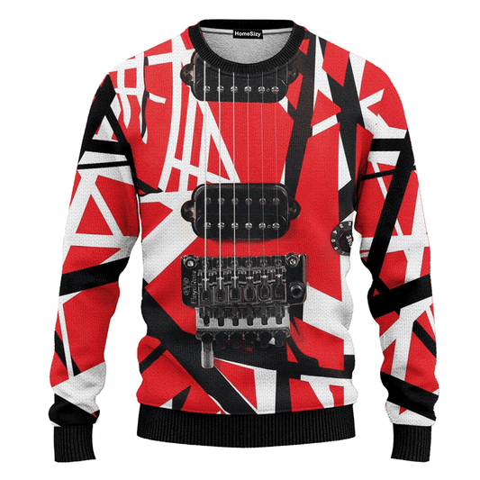 Animal Van Halen Guitar Ugly Christmas Sweater