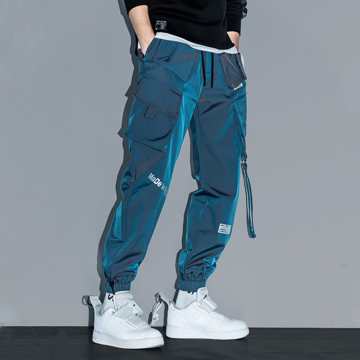 Techwear Thickened Casual Cargo Pants