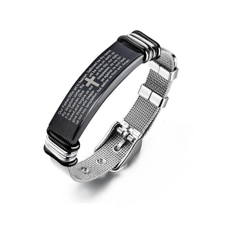 Bible Cross Bracelet