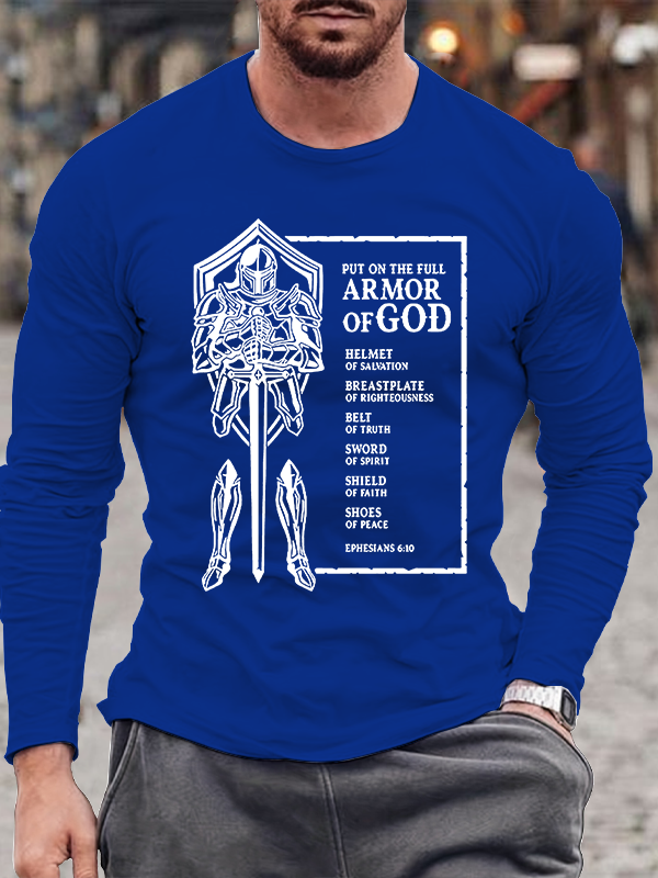 Full Armor Christian Cotton Long Sleeve T-Shirt