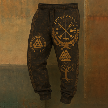 Viking Unisex Runes Tree Of Life Graphics Jogging Pants