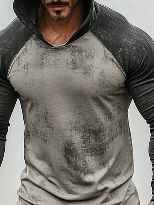 Men's Outdoor Sun Protection Cool Hooded Sun Protection Long Sleeve Top