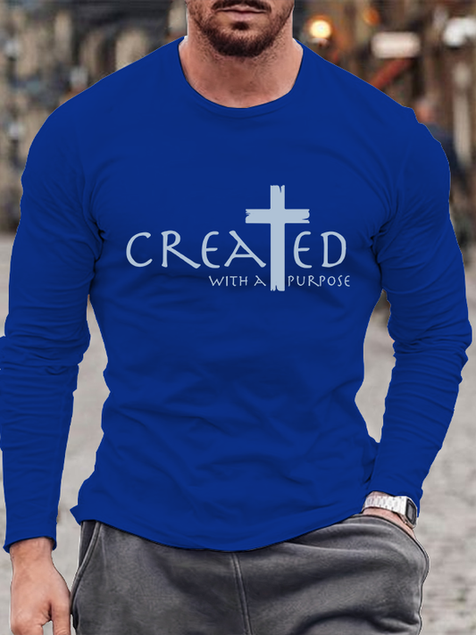 Created with a Purpose  Long Sleeve T-Shirt