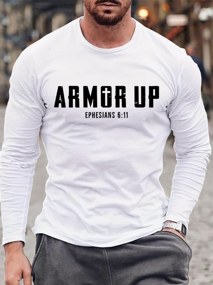 Armor Up Jesus God Christian Cotton Long Sleeve T-Shirt