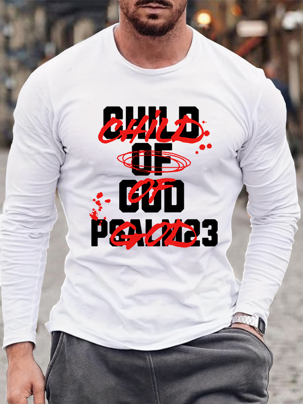 Child Of God  Jesus God Christian Cotton Long Sleeve T-Shirt