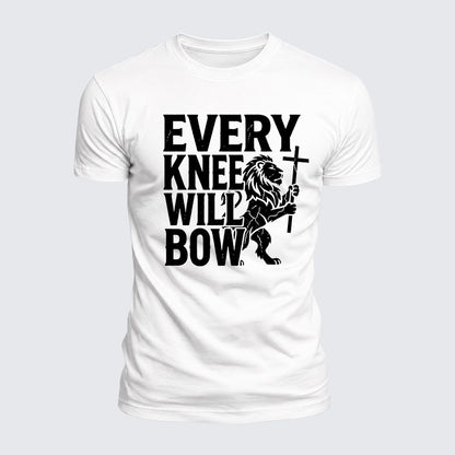 Luxe Mercerized Cotton Tee - Every Knee Will Bow