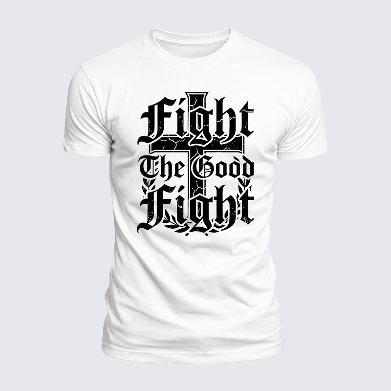 Luxe Mercerized Cotton Tee -  Fight the Good Fight
