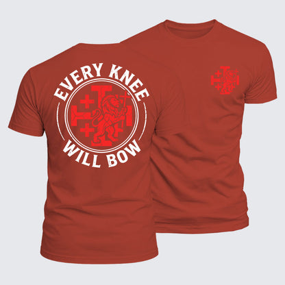 Luxe Mercerized Cotton Tee -  Every Knee Will Bow