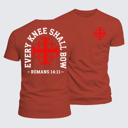 Luxe Mercerized Cotton Tee -  Every Knee Will Bow