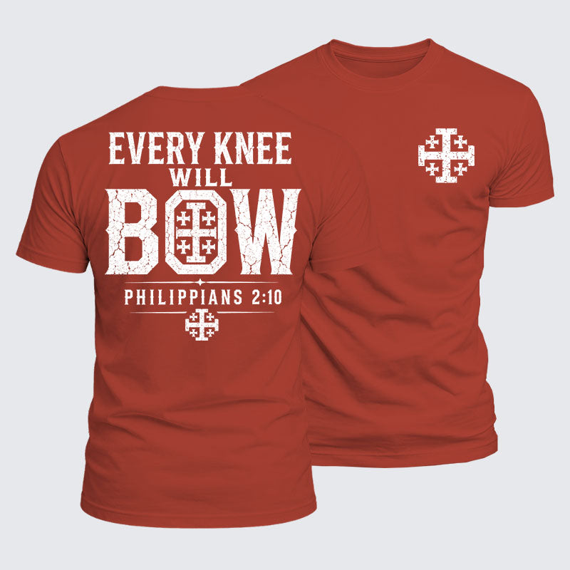 Luxe Mercerized Cotton Tee -  Every Knee Will Bow
