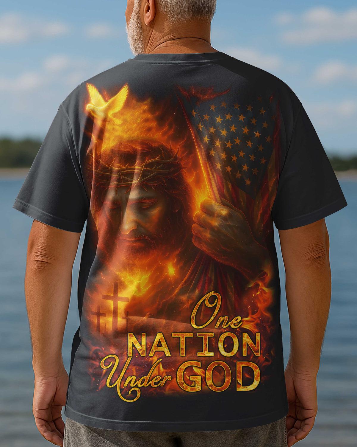 One Nation Under God All Over Print T-Shirt