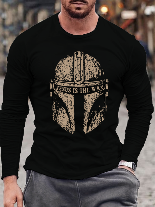 Jesus Is The Way Jesus God Christian Cotton Long Sleeve T-Shirt