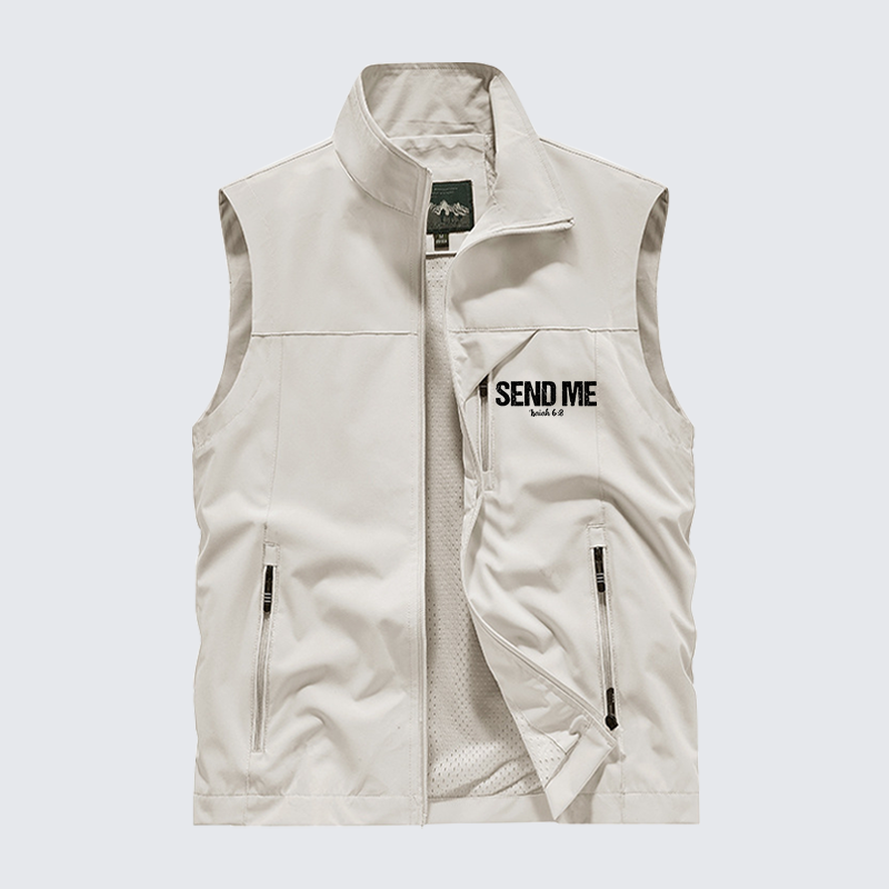 Isaiah 6:8 - SEND ME Jesus God Christian Outdoor Quick-dry Vest