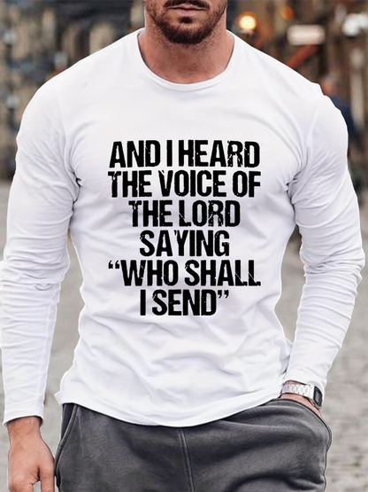 Send Me Isaiah 6:8 Jesus God Christian Cotton Long Sleeve T-Shirt