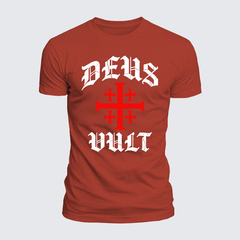 Luxe Mercerized Cotton Tee - Deus Vult