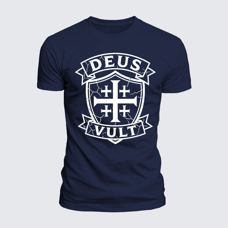 Luxe Mercerized Cotton Tee - Deus Vult
