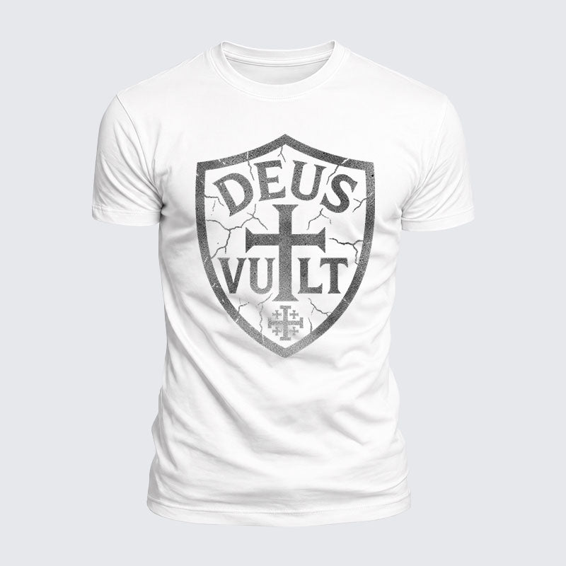 Luxe Mercerized Cotton Tee - Deus Vult