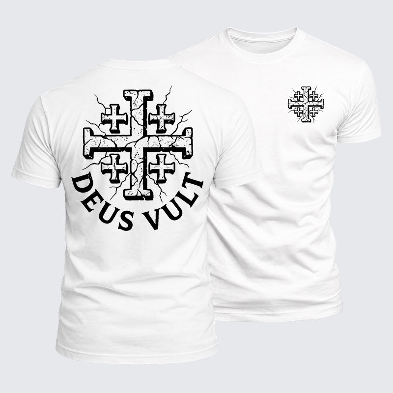 Luxe Mercerized Cotton Tee - Deus Vult