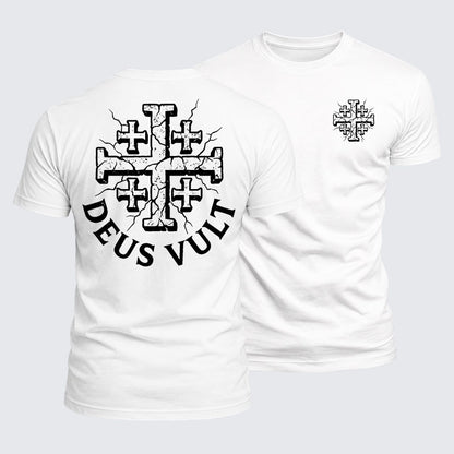 Luxe Mercerized Cotton Tee - Deus Vult