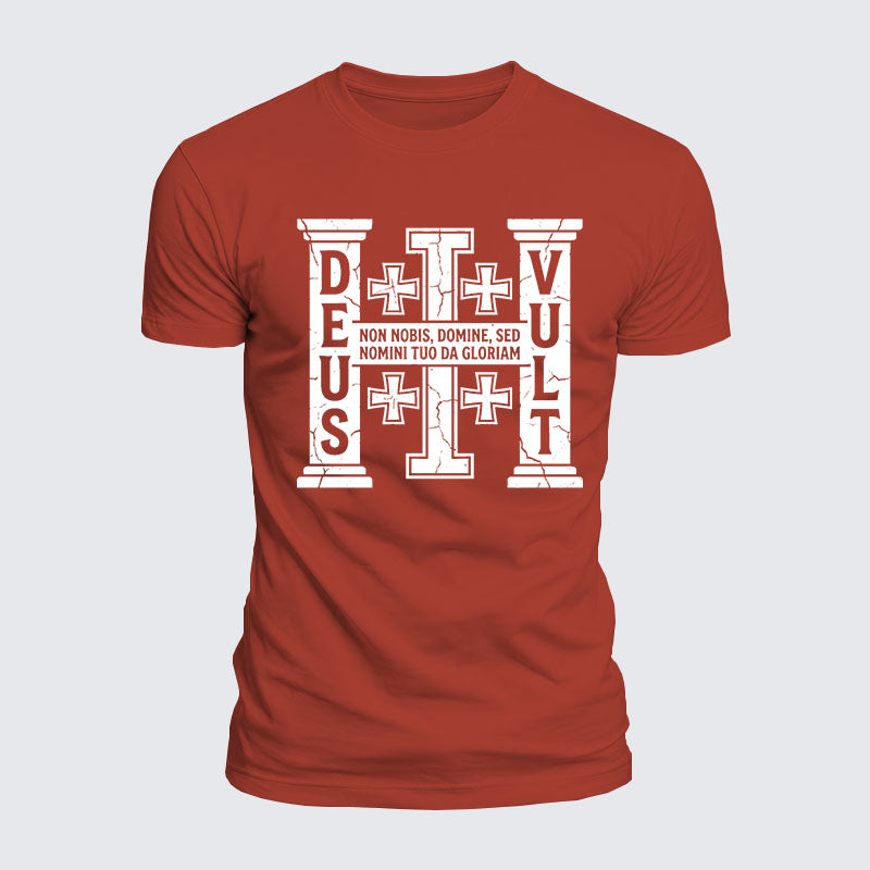 Luxe Mercerized Cotton Tee - Deus Vult
