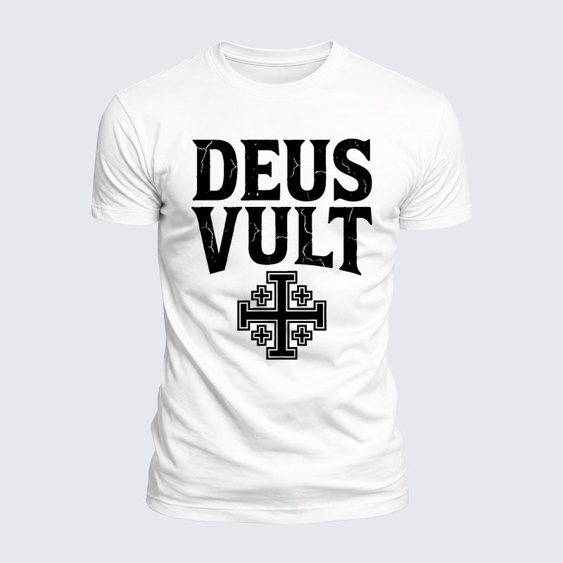 Luxe Mercerized Cotton Tee - Deus Vult