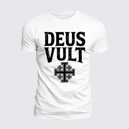 Luxe Mercerized Cotton Tee - Deus Vult