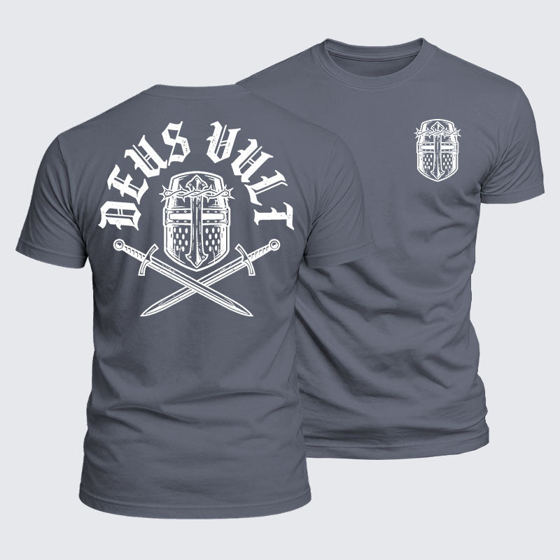 Luxe Mercerized Cotton Tee - Deus Vult