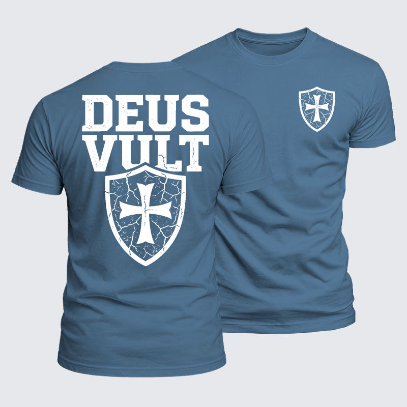 Luxe Mercerized Cotton Tee - Deus Vult