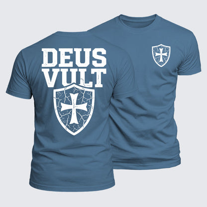 Luxe Mercerized Cotton Tee - Deus Vult