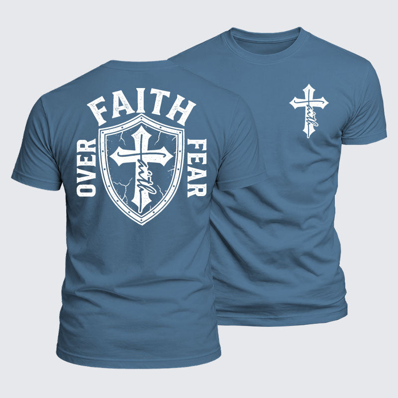 Luxe Mercerized Cotton Tee - Faith Over Fear