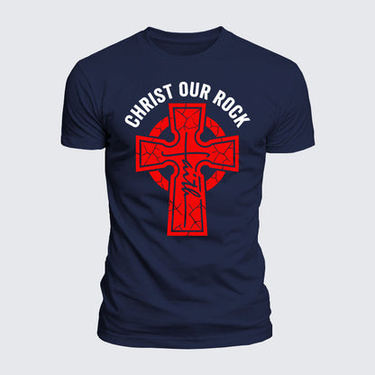 Luxe Mercerized Cotton Tee - Christ Our Rock