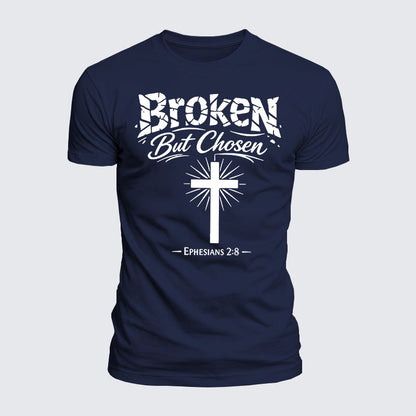Luxe Mercerized Cotton Tee - Broken But Chosen