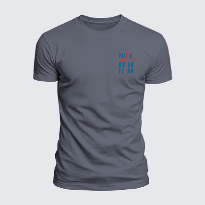 Luxe Mercerized Cotton Tee - Faith Over Fear
