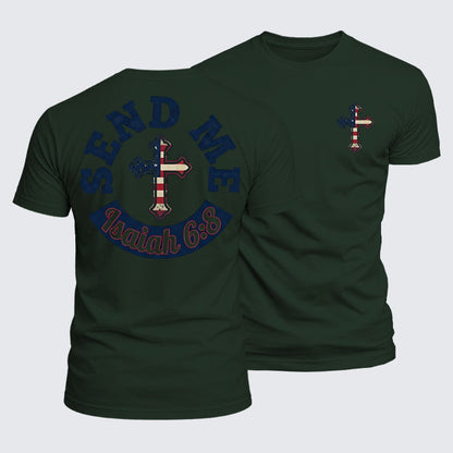 Luxe Mercerized Cotton Tee - Isaiah 6:8 - SEND ME