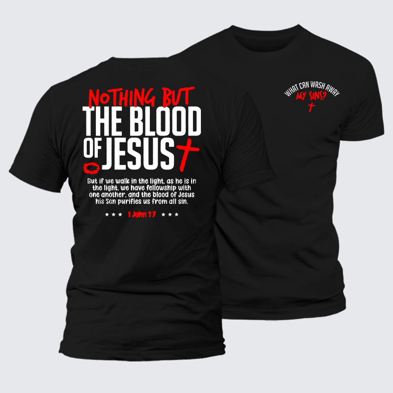 Luxe Mercerized Cotton Tee - What Can Wash Away My Sins