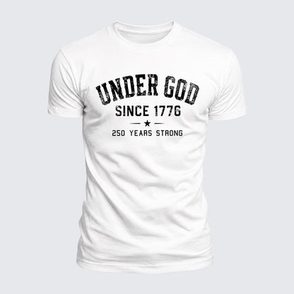 Luxe Mercerized Cotton Tee - Under God Since 1776 - 250 Years Strong