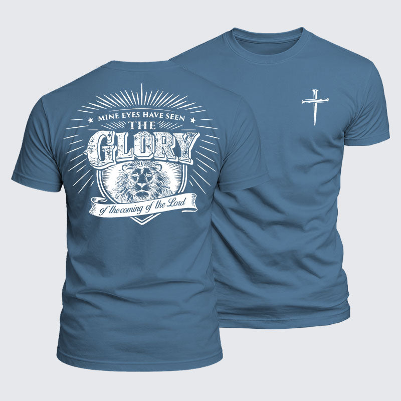 Luxe Mercerized Cotton Tee - Mine Eyes Have Seen The Glory