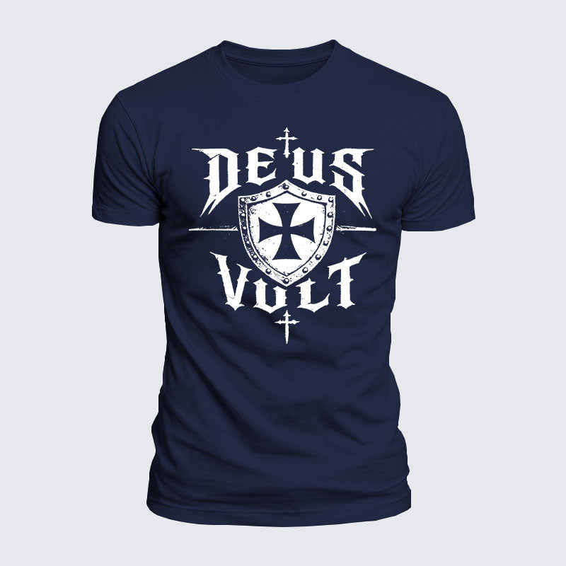 Luxe Mercerized Cotton Tee - Deus Vult