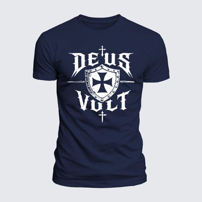 Luxe Mercerized Cotton Tee - Deus Vult