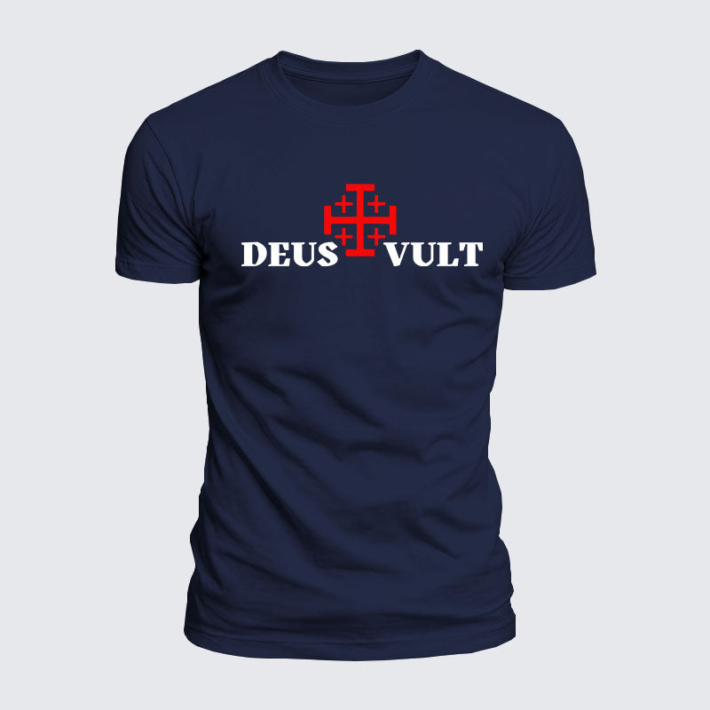 Luxe Mercerized Cotton Tee - Deus Vult