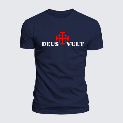 Luxe Mercerized Cotton Tee - Deus Vult