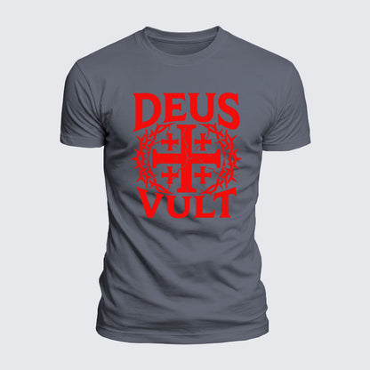Luxe Mercerized Cotton Tee - Deus Vult